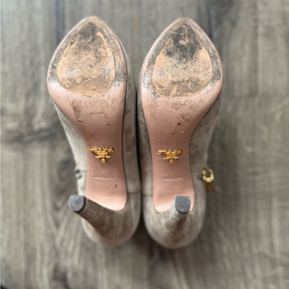 Prada Suede Ankle Booties - Picture 9 of 10